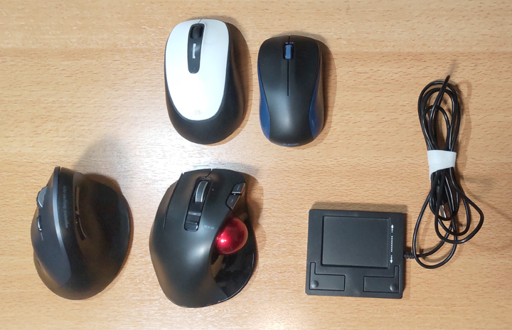 マウスなどデバイス5個